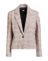Karl Lagerfeld Woman Blazer Red Size 6 Polyester, Acrylic, Cotton, Viscose