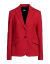 Karl Lagerfeld Woman Blazer Red Size 4 Viscose, Polyamide, Elastane