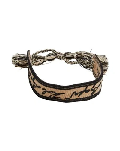 Karl Lagerfeld Woman Bracelet Black Size - Textile Fibers