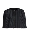 Karl Lagerfeld Woman Cape Midnight Blue Size 6 Wool, Elastane In Blue