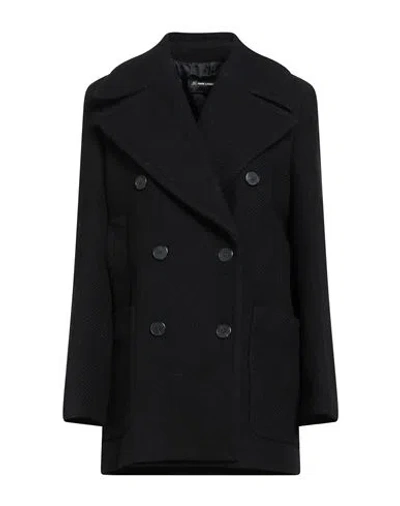 Karl Lagerfeld Woman Coat Black Size 4 Wool, Acrylic