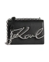 Karl Lagerfeld Woman Cross-body Bag Black Size - Cowhide In Black