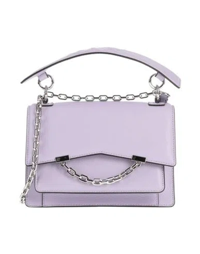 Karl Lagerfeld Woman Cross-body Bag Lilac Size - Bovine Leather In Purple