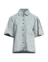 Karl Lagerfeld Woman Denim Shirt Blue Size M Cotton, Lyocell In Blue