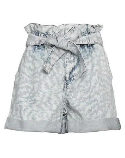 Karl Lagerfeld Woman Denim Shorts Blue Size 27 Cotton, Lyocell