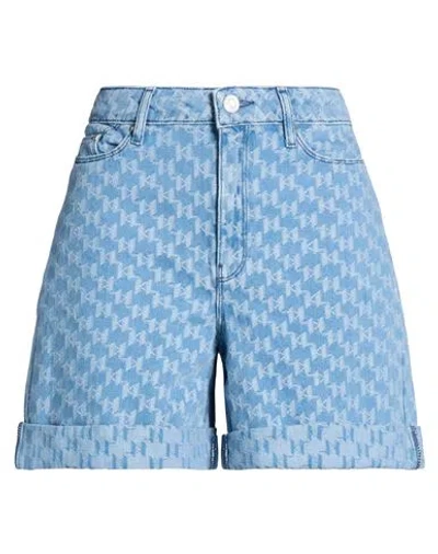 Karl Lagerfeld Woman Denim Shorts Blue Size 30 Cotton