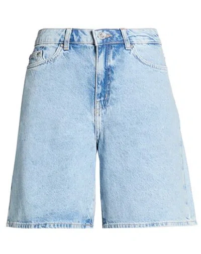 Karl Lagerfeld Woman Denim Shorts Blue Size 30 Cotton
