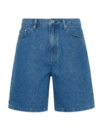 Karl Lagerfeld Woman Denim Shorts Blue Size 30 Cotton