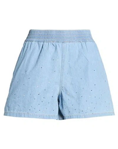 Karl Lagerfeld Woman Denim Shorts Blue Size S Cotton