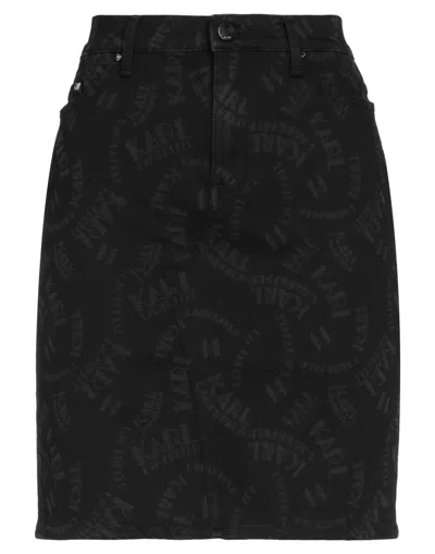 Karl Lagerfeld Denim Skirts In Black