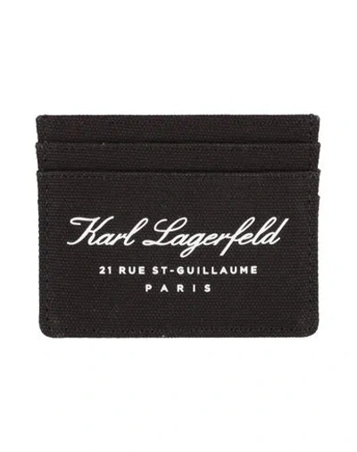 Karl Lagerfeld Woman Document Holder Black Size - Cotton