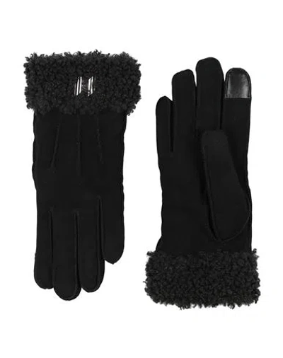 Karl Lagerfeld Woman Gloves Black Size S Goat Skin