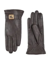 Karl Lagerfeld Woman Gloves Dark Brown Size S Goat Skin In Brown