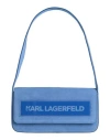 Karl Lagerfeld Woman Handbag Azure Size - Cow Leather In Blue