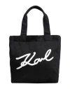 Karl Lagerfeld K/signature Canvas Tote Bag In Black