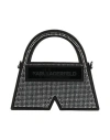 Karl Lagerfeld Icon K Cb Crystal Woman Handbag Black Size - Bovine Leather In Black