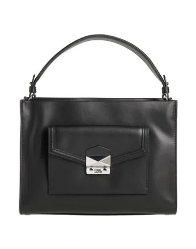 Karl Lagerfeld Woman Handbag Black Size - Cow Leather