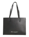 Karl Lagerfeld Woman Handbag Black Size - Cow Leather In Black