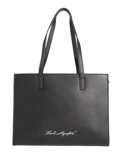 Karl Lagerfeld Woman Handbag Black Size - Cow Leather