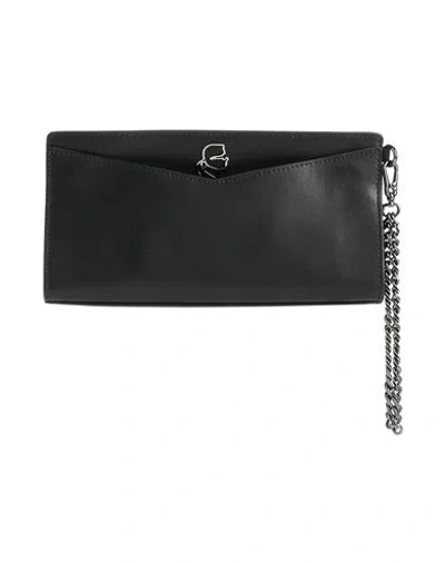 Karl Lagerfeld Woman Handbag Black Size - Cow Leather