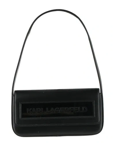 Karl Lagerfeld Medium Icon K Shoulder Bag In Black