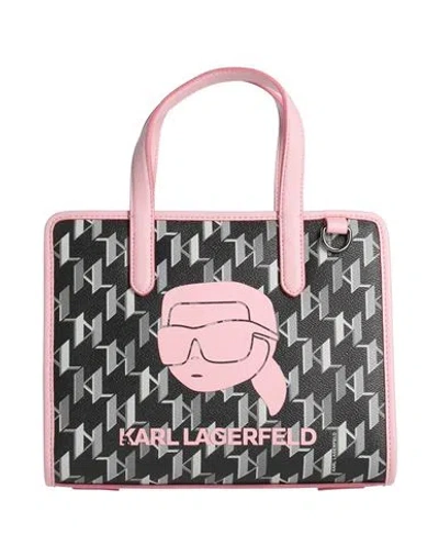 Karl Lagerfeld Woman Handbag Black Size - Polyurethane In Black