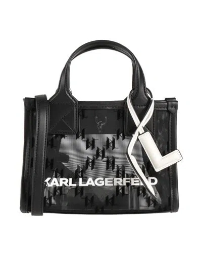 Karl Lagerfeld Woman Handbag Black Size - Polyurethane, Polyester, Polyamide
