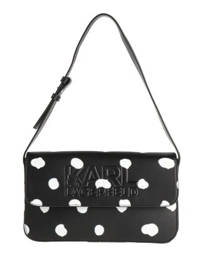 Karl Lagerfeld Woman Handbag Black Size - Recycled Polyurethane