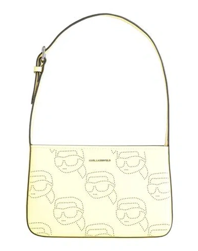 Karl Lagerfeld Woman Handbag Yellow Size - Cow Leather