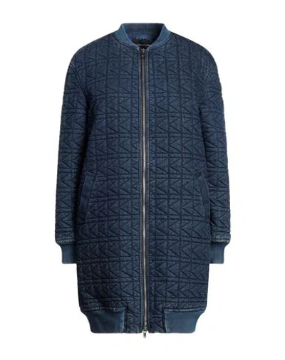 Karl Lagerfeld Woman Jacket Blue Size S Cotton, Elastomultiester, Elastane