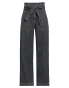 Karl Lagerfeld Woman Jeans Black Size 26 Cotton In Black