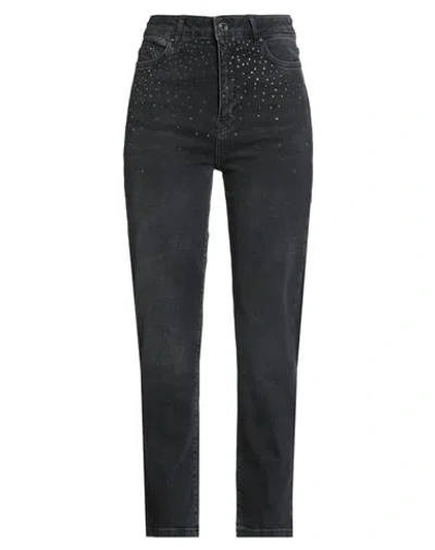 Karl Lagerfeld Woman Jeans Black Size 31 Cotton, Elastane