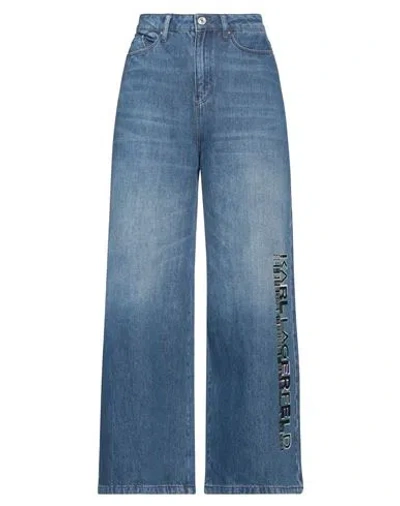 Karl Lagerfeld Woman Jeans Blue Size 26 Cotton
