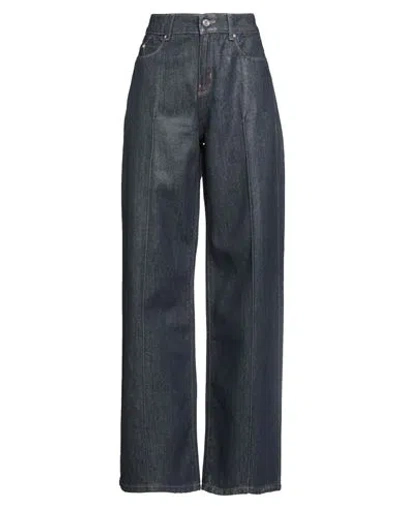 Karl Lagerfeld Woman Jeans Blue Size 30 Cotton In Gray
