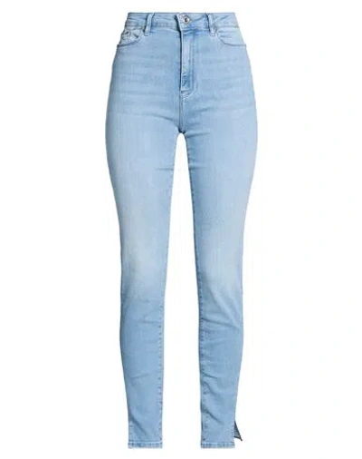 Karl Lagerfeld Woman Jeans Blue Size 30 Cotton, Polyester, Elastane