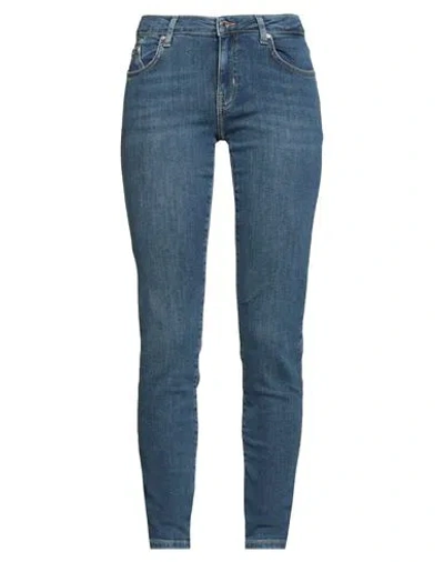 Karl Lagerfeld Woman Jeans Blue Size 31 Cotton, Elastane