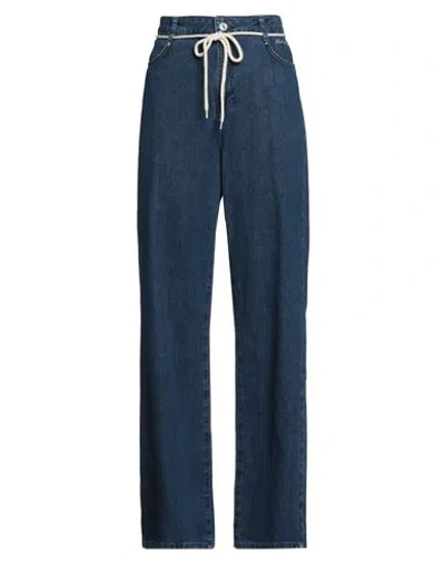Karl Lagerfeld Woman Jeans Blue Size 31 Cotton, Recycled Polyester
