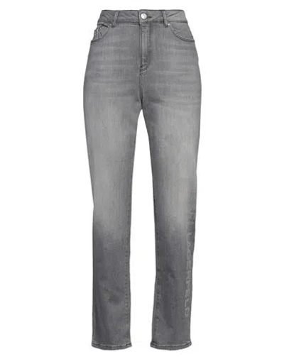 Karl Lagerfeld Woman Jeans Grey Size 29 Cotton, Elastane