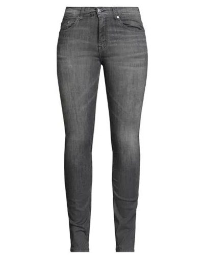 KARL LAGERFELD KARL LAGERFELD WOMAN JEANS GREY SIZE 32W-34L COTTON, ELASTOMULTIESTER, ELASTANE