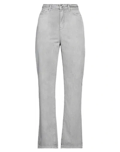 Karl Lagerfeld Woman Jeans Light Grey Size 30 Cotton