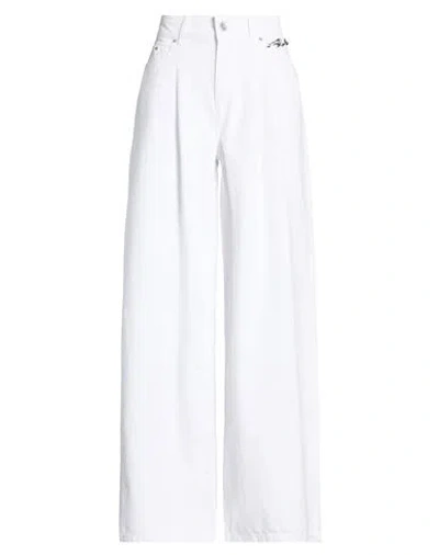 Karl Lagerfeld Woman Jeans White Size 27 Cotton, Lyocell
