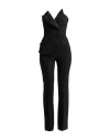 Karl Lagerfeld Woman Jumpsuit Black Size 6 Polyester, Virgin Wool, Elastane