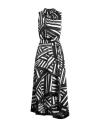 Karl Lagerfeld Woman Maxi Dress Black Size 2 Polyester In Black