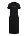 Karl Lagerfeld Woman Midi Dress Black Size M Organic Cotton