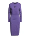 Karl Lagerfeld Woman Midi Dress Purple Size L Cotton In Blue