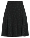 Karl Lagerfeld Woman Midi Skirt Black Size 4 Acetate, Viscose, Elastane In Black