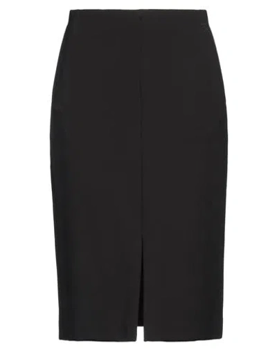 Karl Lagerfeld Woman Midi Skirt Black Size 4 Viscose, Polyamide, Elastane