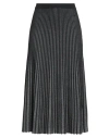 Karl Lagerfeld Woman Midi Skirt Black Size M Viscose, Nylon, Metallic Fiber, Elastane