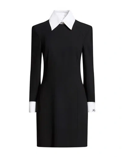 Karl Lagerfeld Woman Mini Dress Black Size 10 Polyester