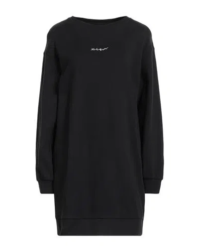 Karl Lagerfeld Woman Mini Dress Black Size Xl Cotton